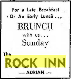 Rock Inn Motel & Restaurant - Feb 4 1960 Ad (newer photo)